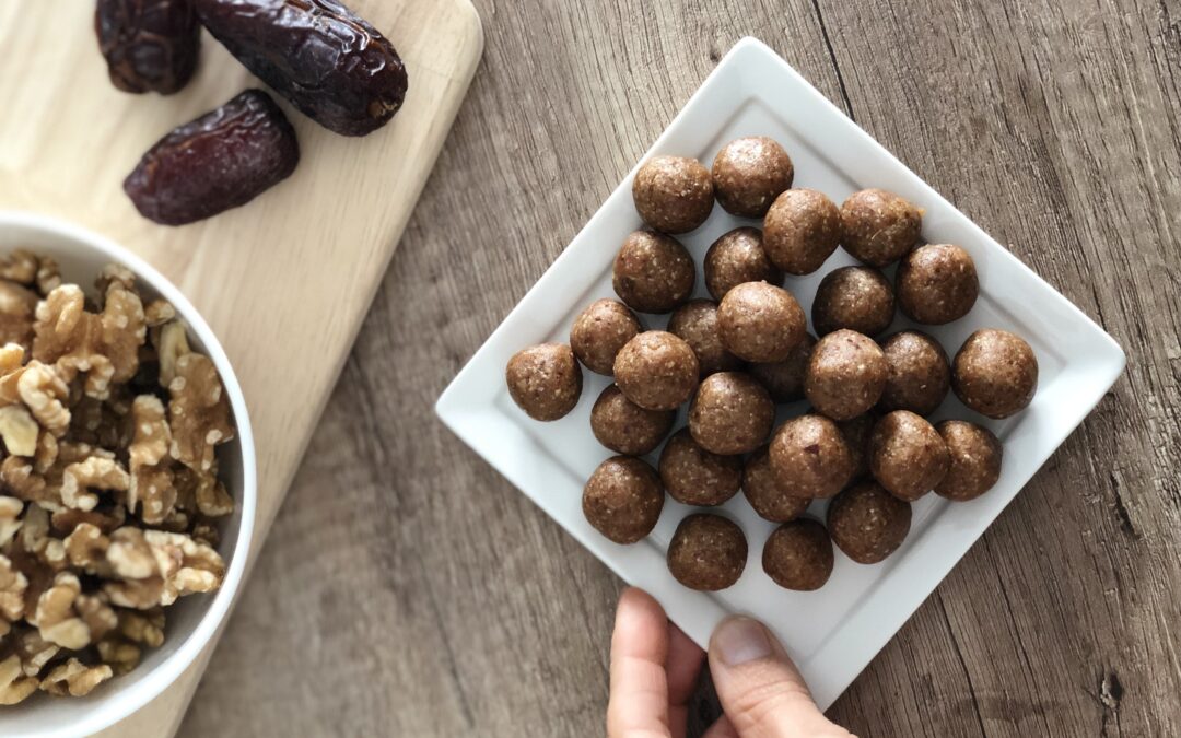 Palline non cotte alla nocciola e cannella