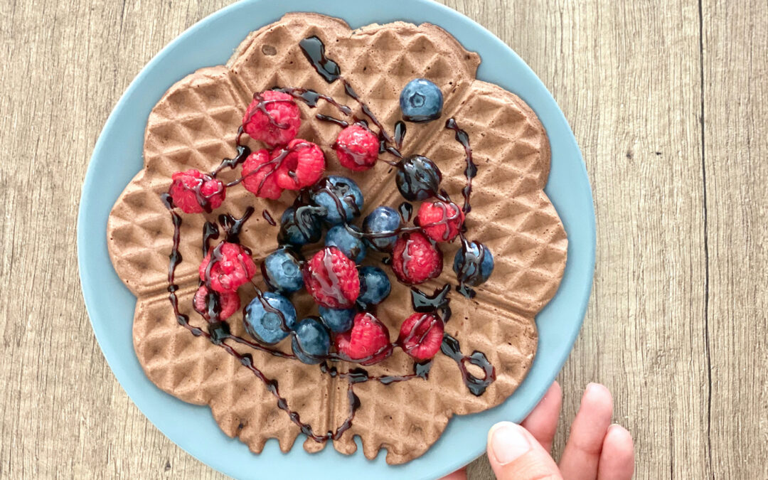 Waffles con farina di castagne