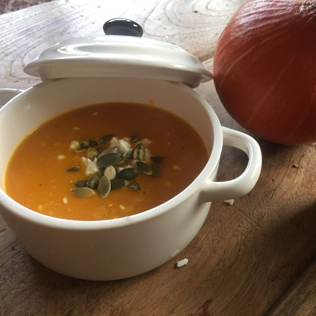 Vellutata di zucca con semi croccanti