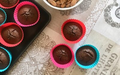 Muffin al cacao e mandorle
