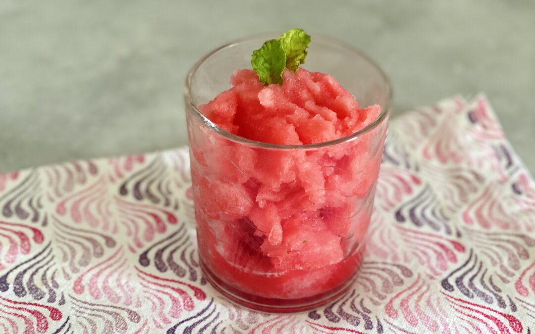 Granita di anguria e menta